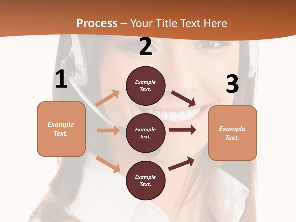 Smile Communication Headset PowerPoint Template