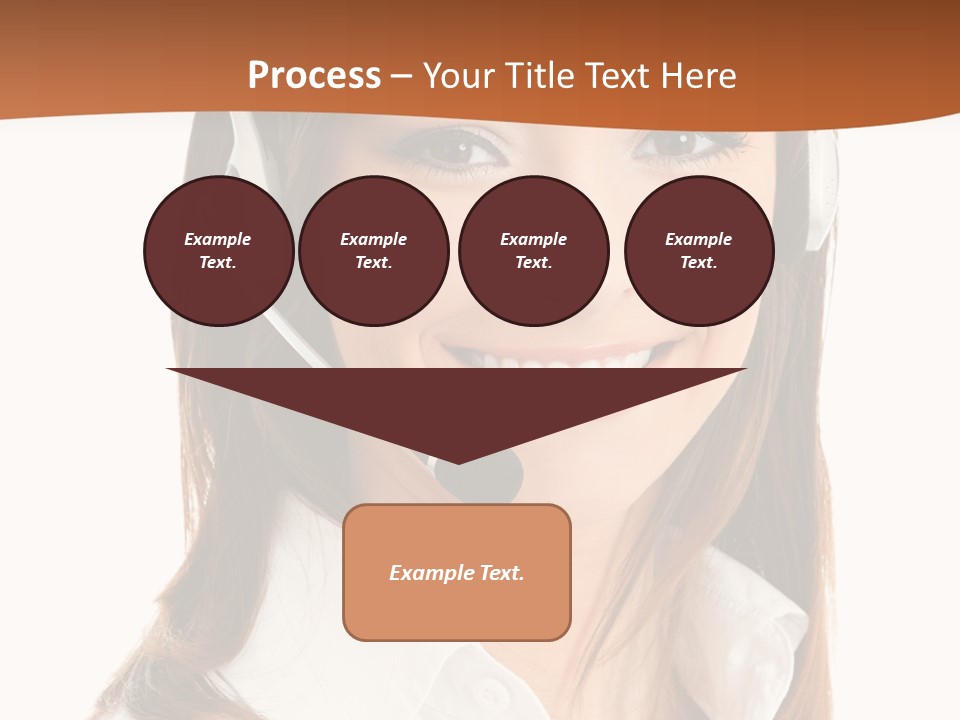Smile Communication Headset PowerPoint Template