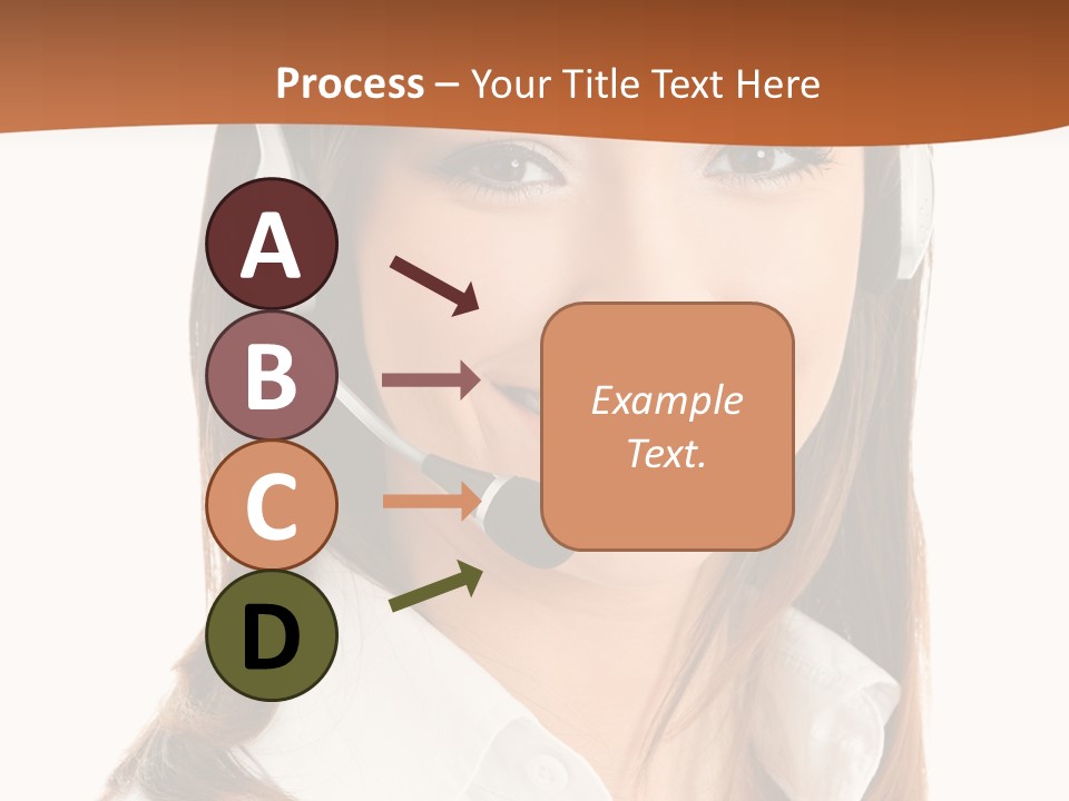 Smile Communication Headset PowerPoint Template