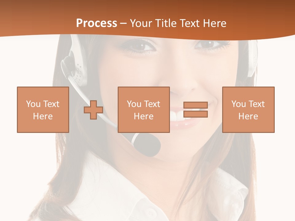 Smile Communication Headset PowerPoint Template