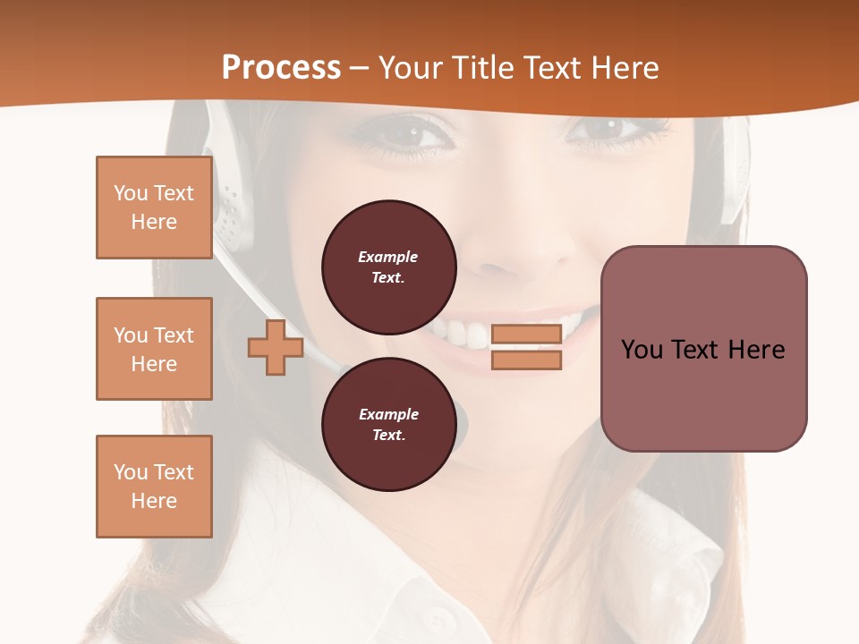Smile Communication Headset PowerPoint Template