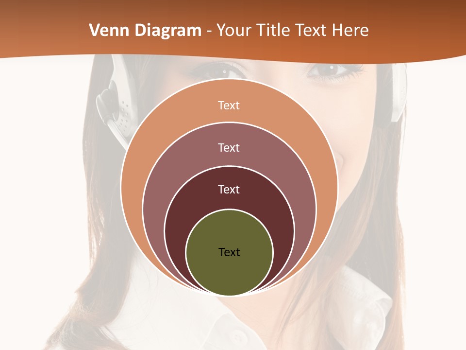 Smile Communication Headset PowerPoint Template