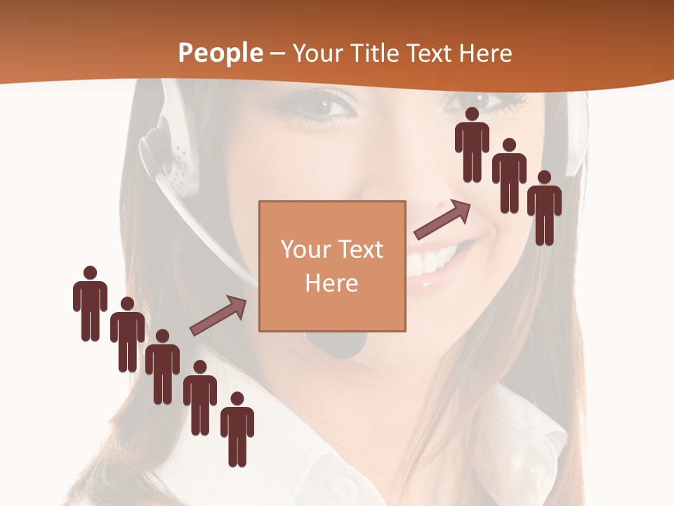 Smile Communication Headset PowerPoint Template