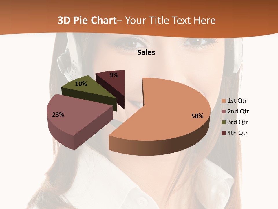 Smile Communication Headset PowerPoint Template