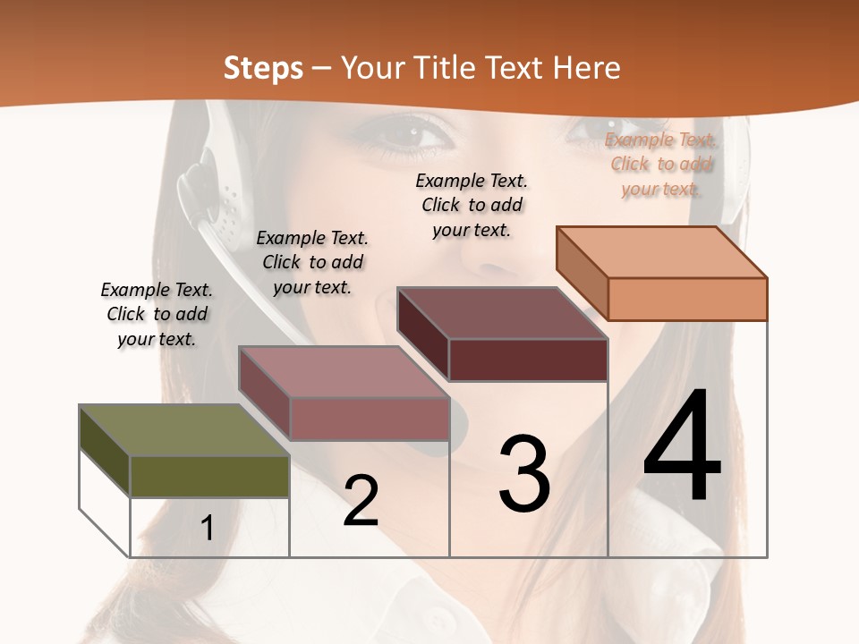 Smile Communication Headset PowerPoint Template