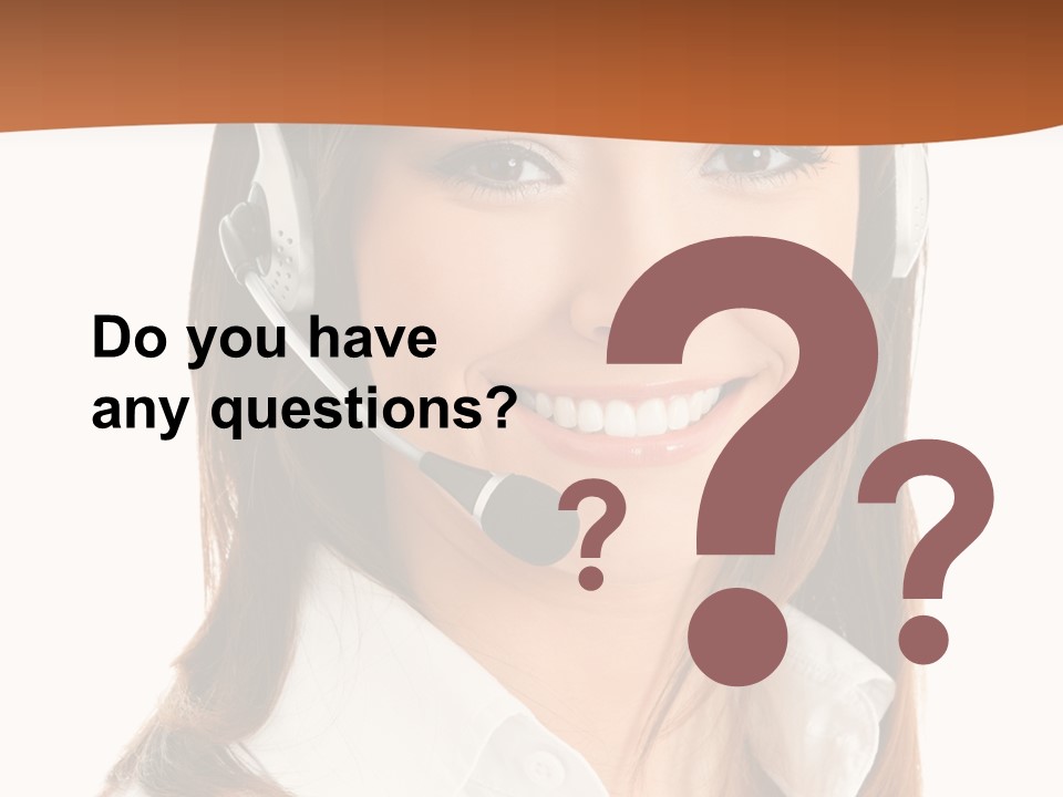 Smile Communication Headset PowerPoint Template