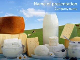 Nahrumgsmittel Milch Luft PowerPoint Template