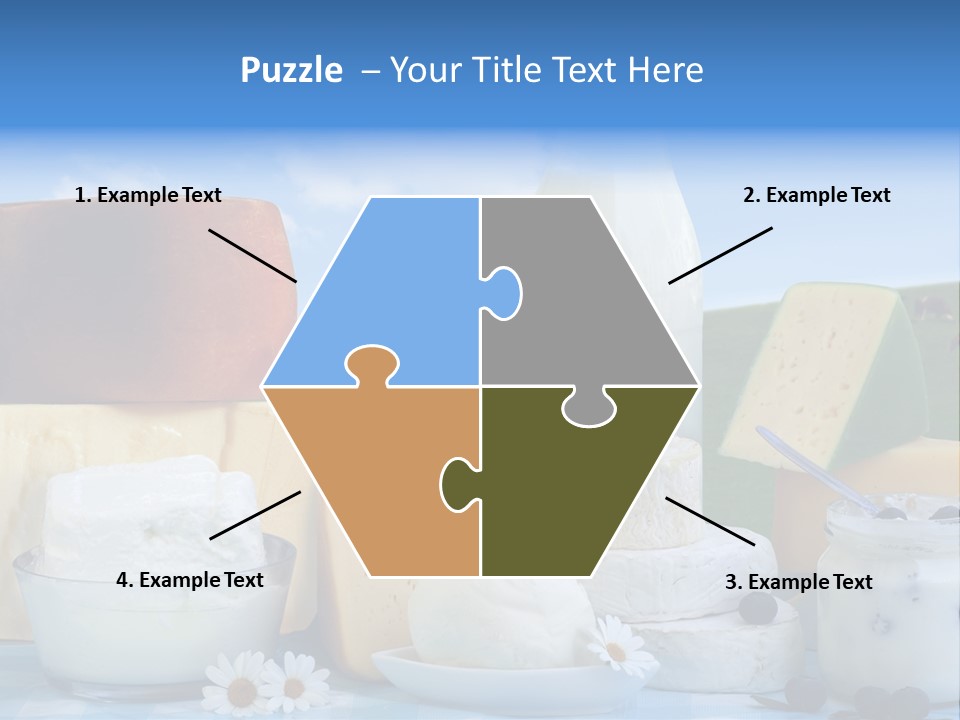 Nahrumgsmittel Milch Luft PowerPoint Template