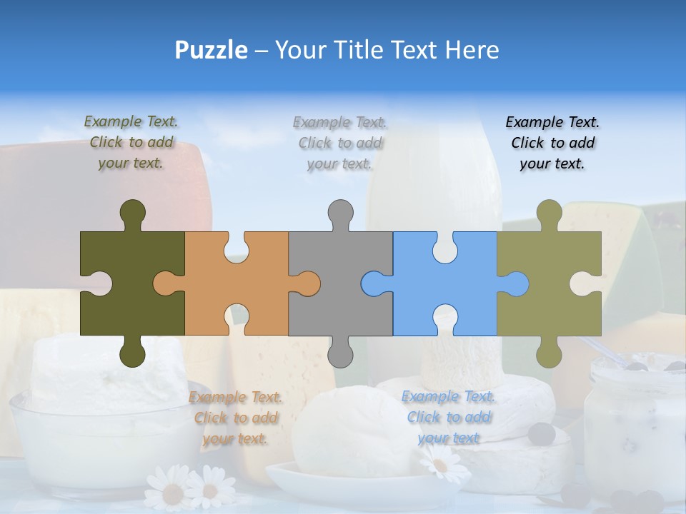 Nahrumgsmittel Milch Luft PowerPoint Template