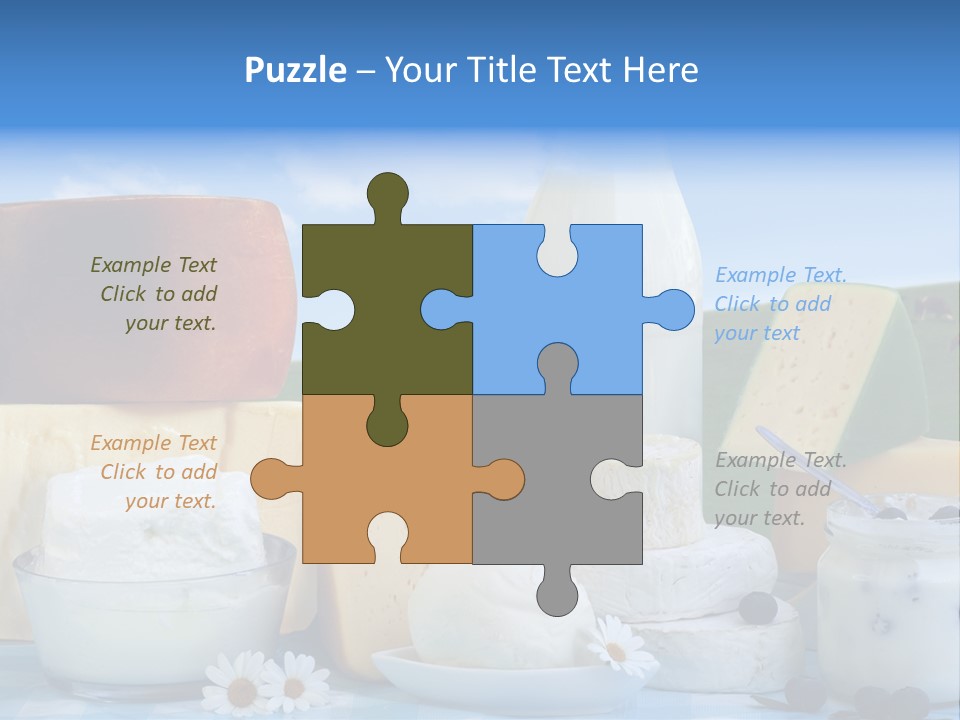 Nahrumgsmittel Milch Luft PowerPoint Template