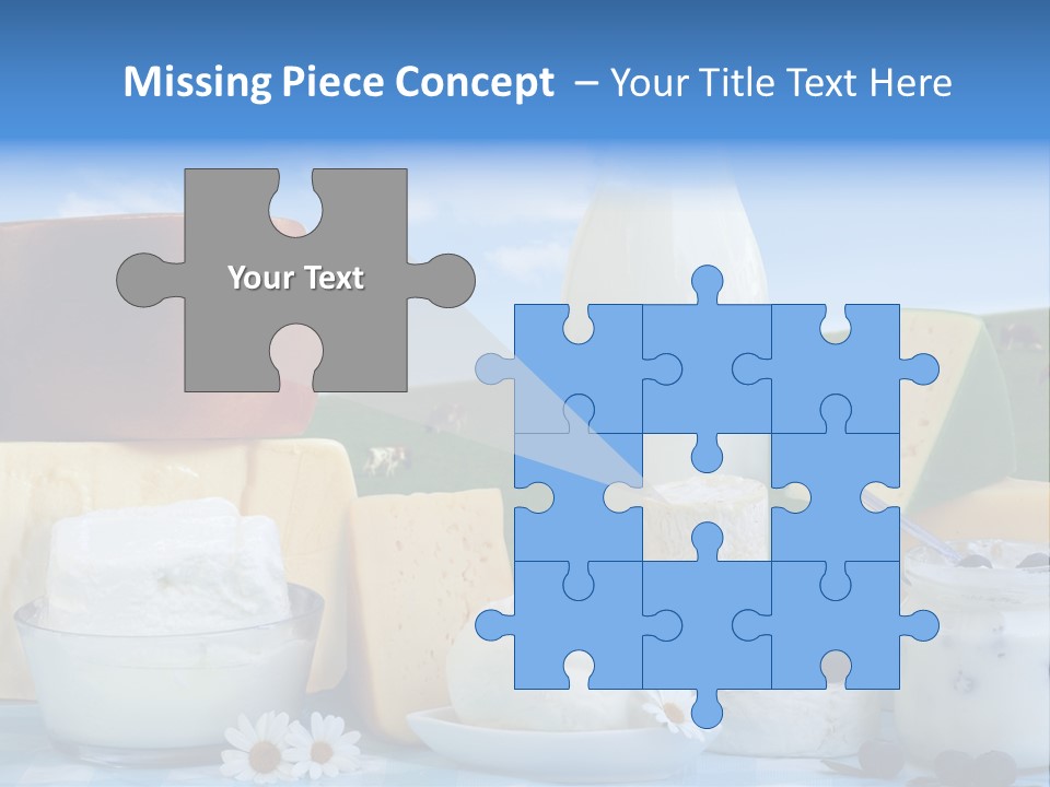 Nahrumgsmittel Milch Luft PowerPoint Template