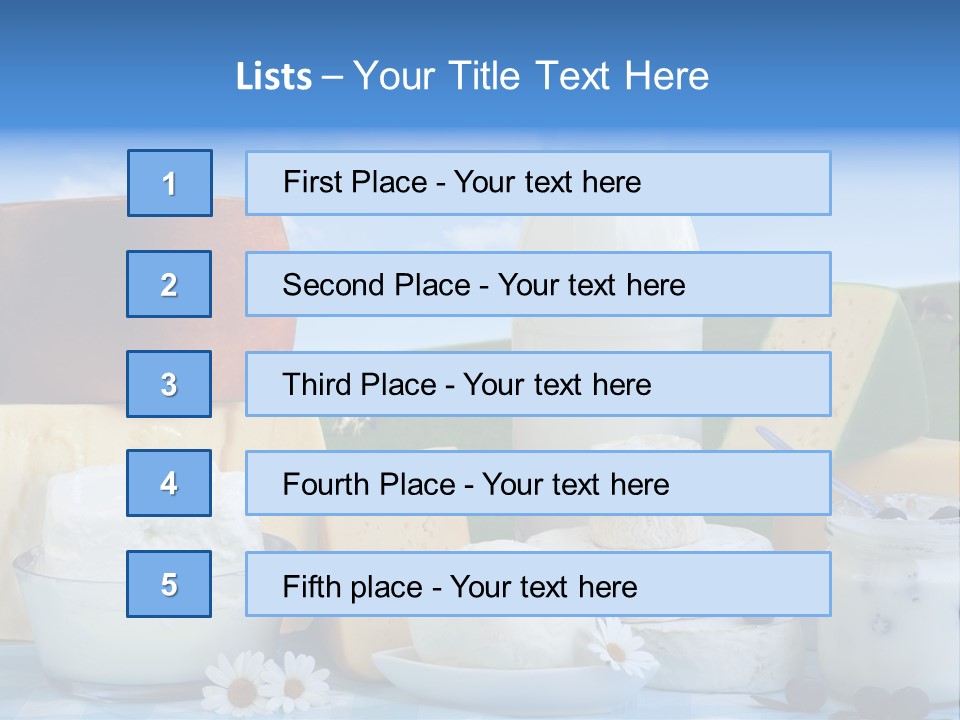 Nahrumgsmittel Milch Luft PowerPoint Template