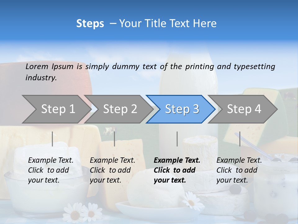 Nahrumgsmittel Milch Luft PowerPoint Template
