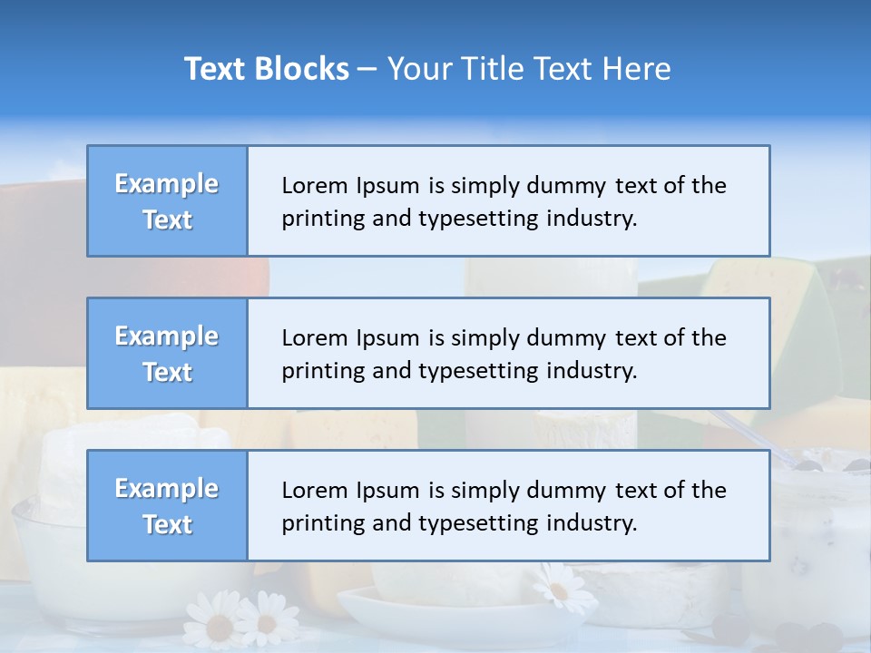 Nahrumgsmittel Milch Luft PowerPoint Template
