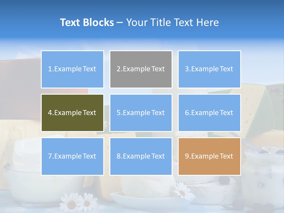 Nahrumgsmittel Milch Luft PowerPoint Template