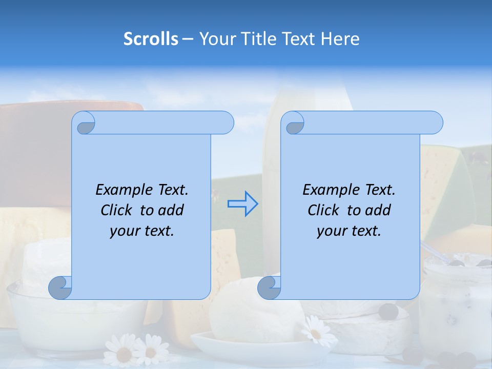 Nahrumgsmittel Milch Luft PowerPoint Template