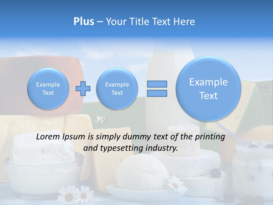 Nahrumgsmittel Milch Luft PowerPoint Template
