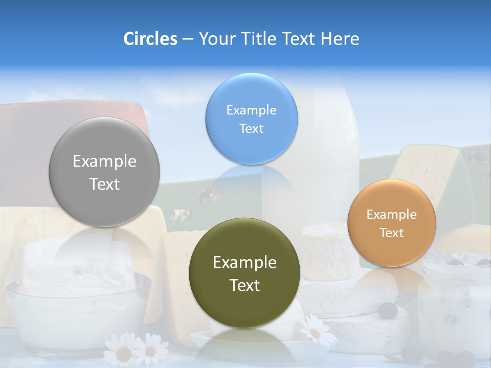 Nahrumgsmittel Milch Luft PowerPoint Template