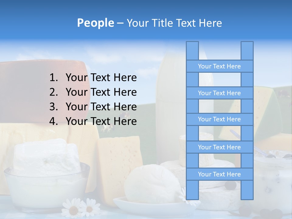 Nahrumgsmittel Milch Luft PowerPoint Template