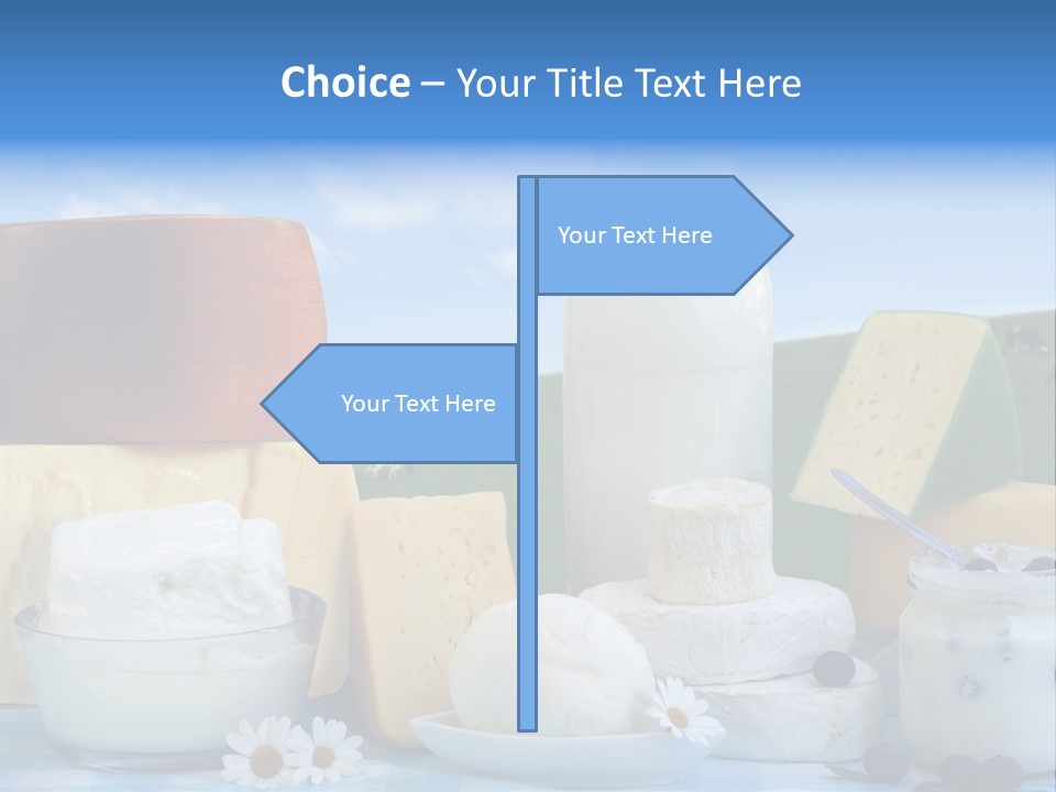 Nahrumgsmittel Milch Luft PowerPoint Template