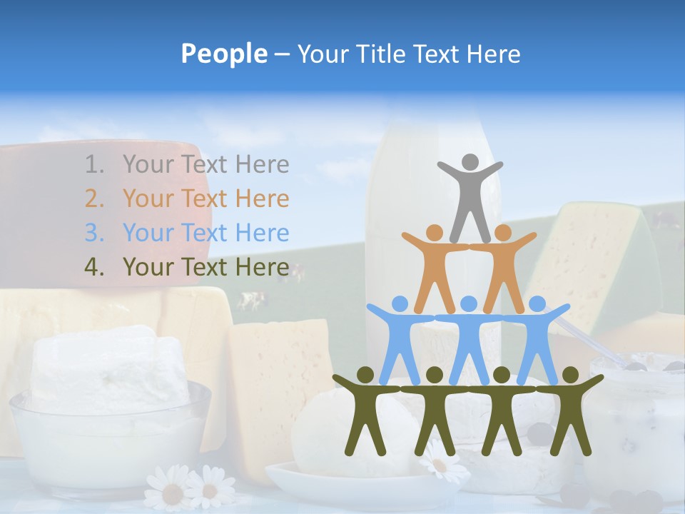 Nahrumgsmittel Milch Luft PowerPoint Template