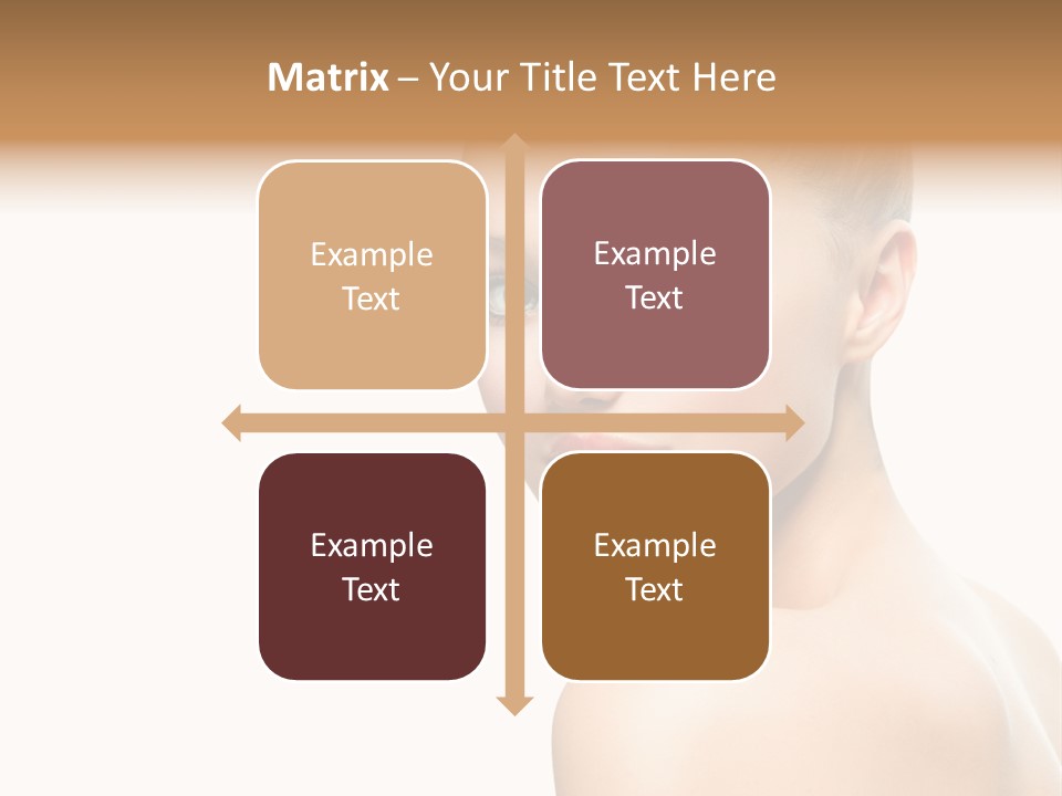 Front View Girl Skin PowerPoint Template