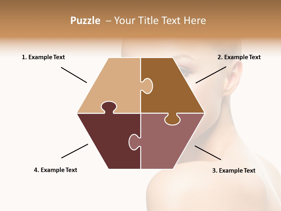 Front View Girl Skin PowerPoint Template