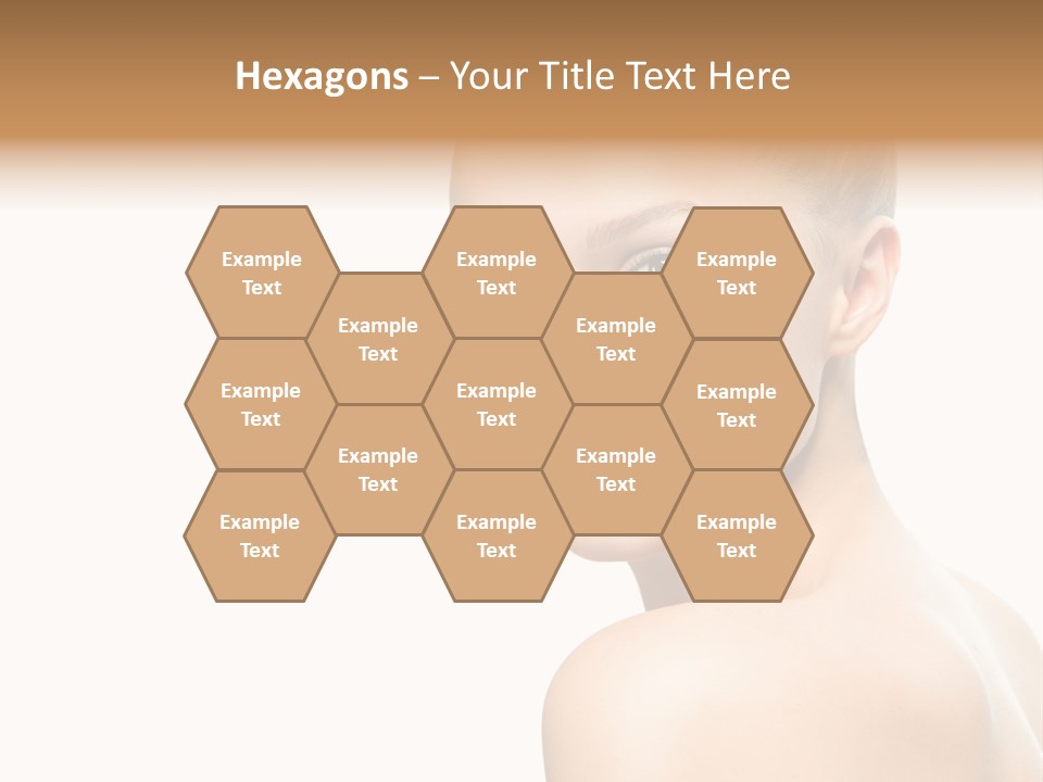 Front View Girl Skin PowerPoint Template