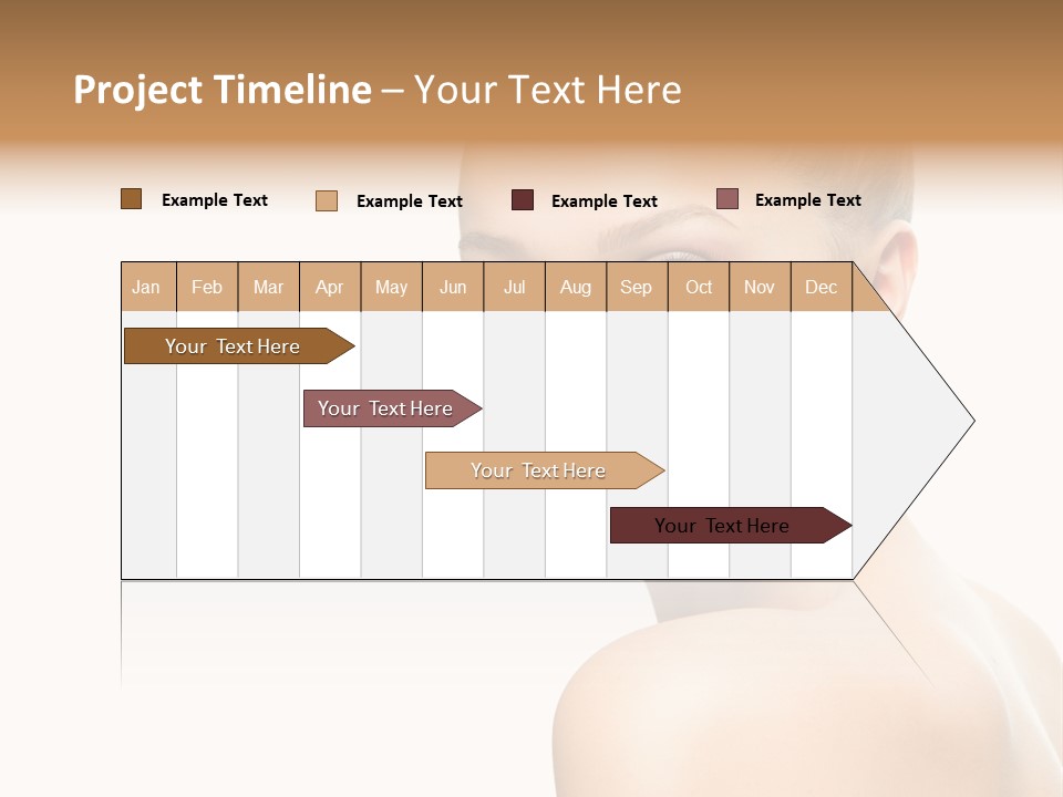 Front View Girl Skin PowerPoint Template