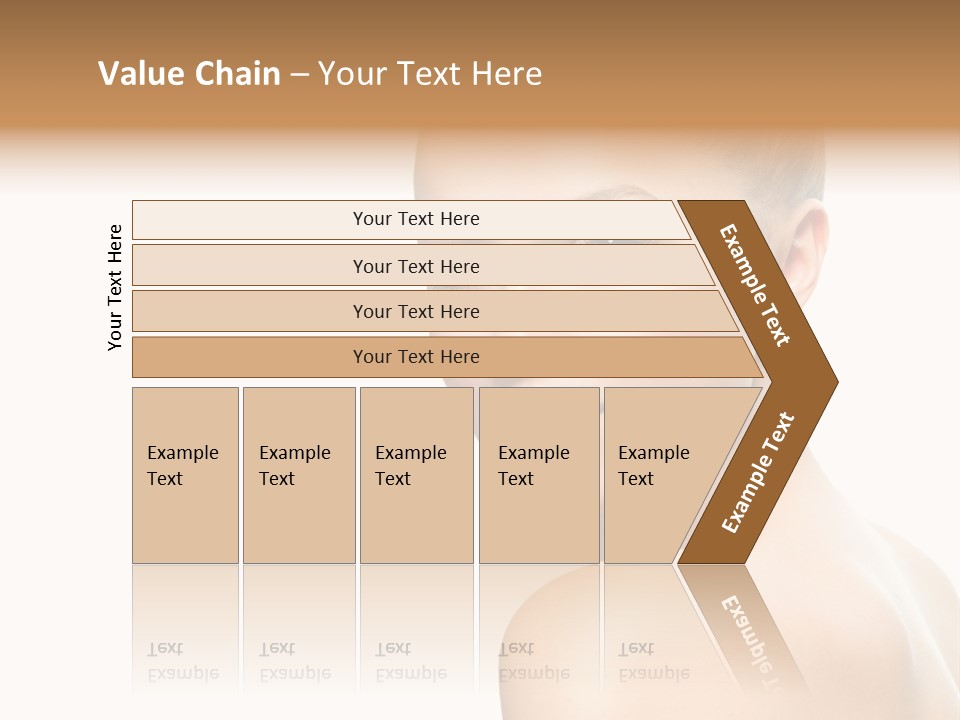 Front View Girl Skin PowerPoint Template