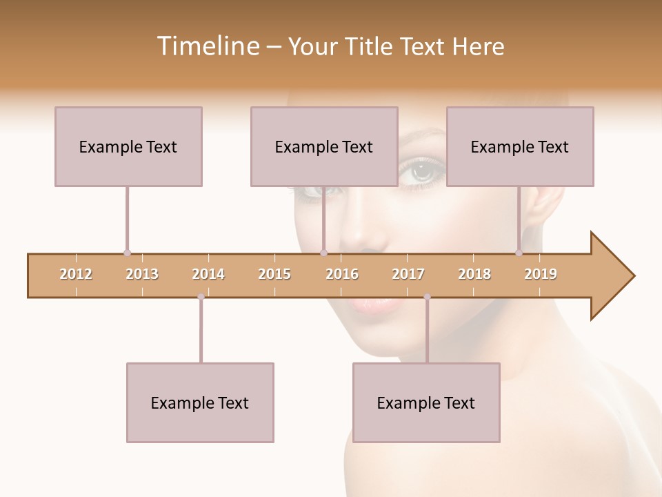 Front View Girl Skin PowerPoint Template