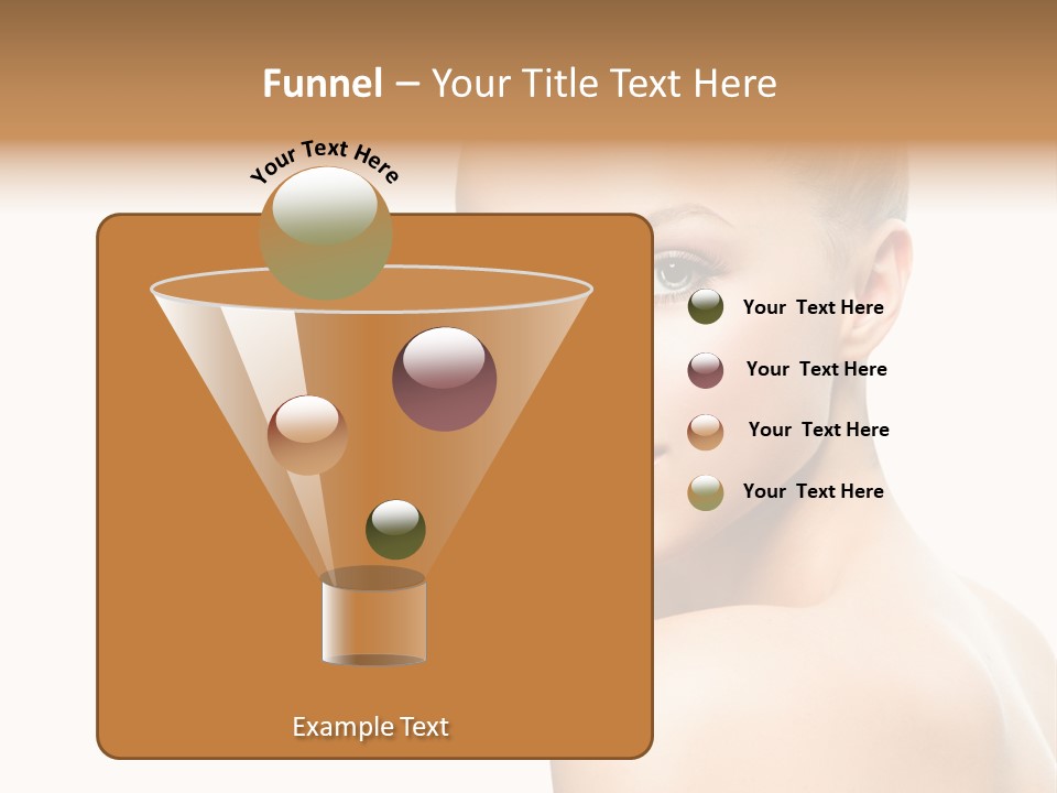 Front View Girl Skin PowerPoint Template