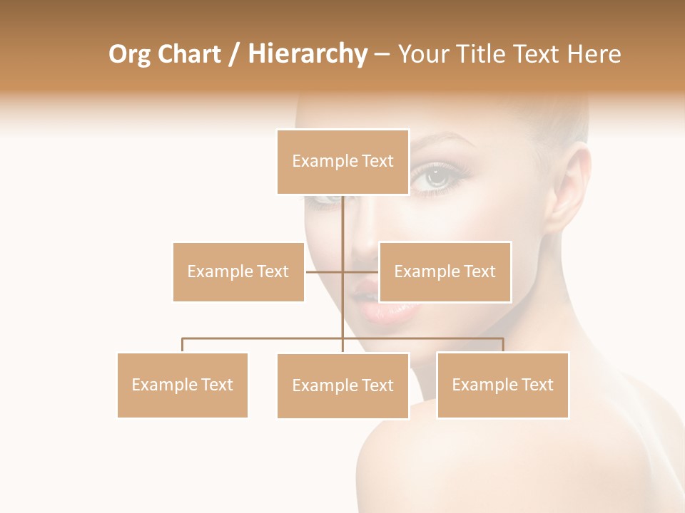 Front View Girl Skin PowerPoint Template