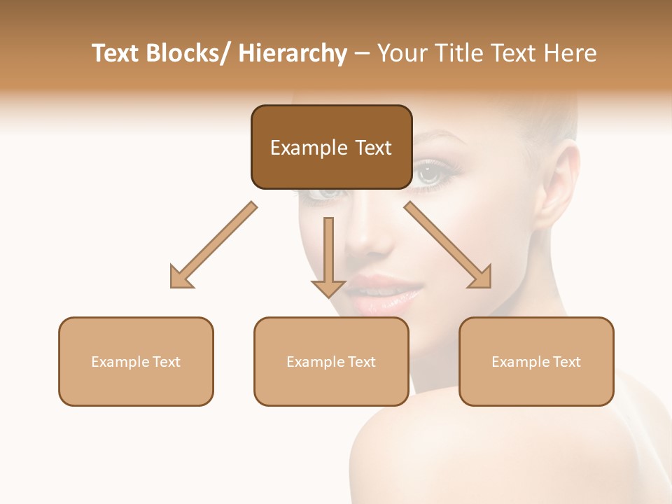 Front View Girl Skin PowerPoint Template