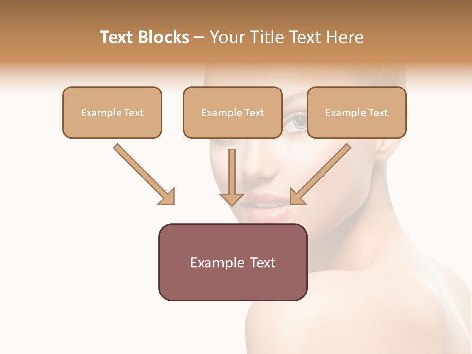 Front View Girl Skin PowerPoint Template