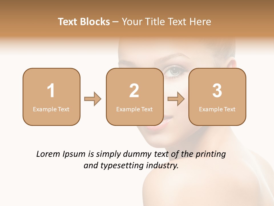 Front View Girl Skin PowerPoint Template