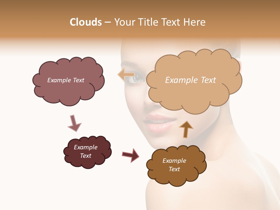 Front View Girl Skin PowerPoint Template