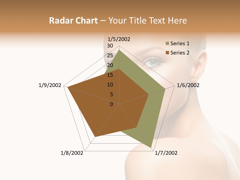 Front View Girl Skin PowerPoint Template