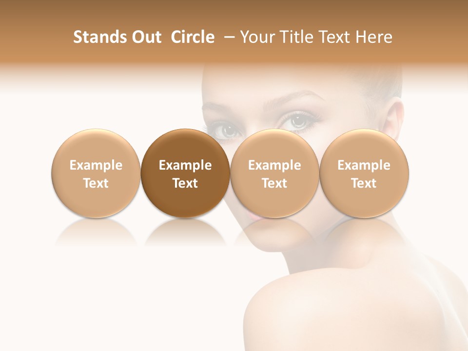 Front View Girl Skin PowerPoint Template