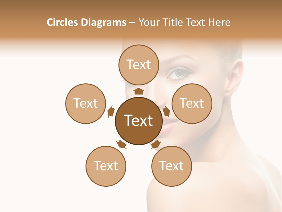 Front View Girl Skin PowerPoint Template