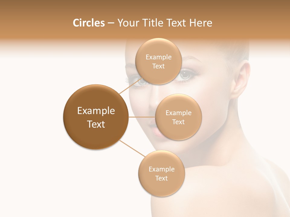 Front View Girl Skin PowerPoint Template