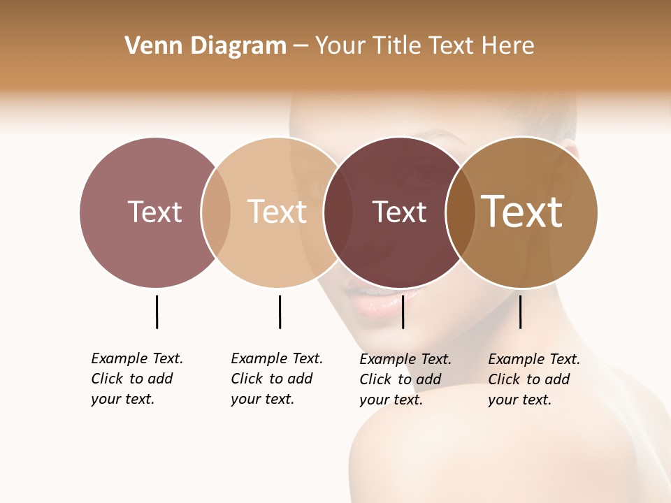 Front View Girl Skin PowerPoint Template