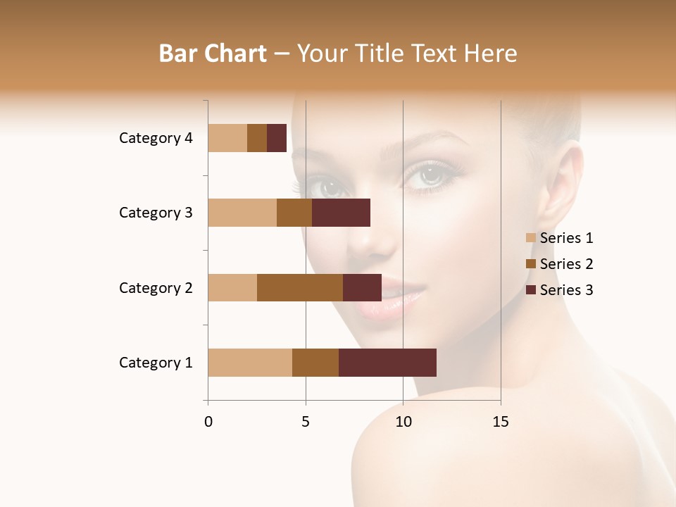 Front View Girl Skin PowerPoint Template