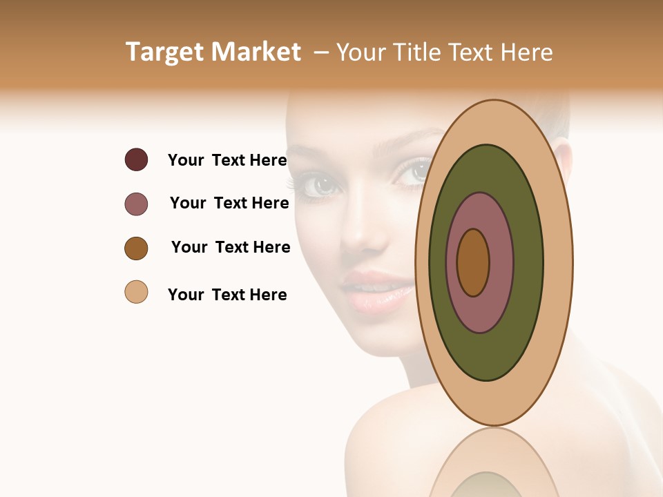 Front View Girl Skin PowerPoint Template