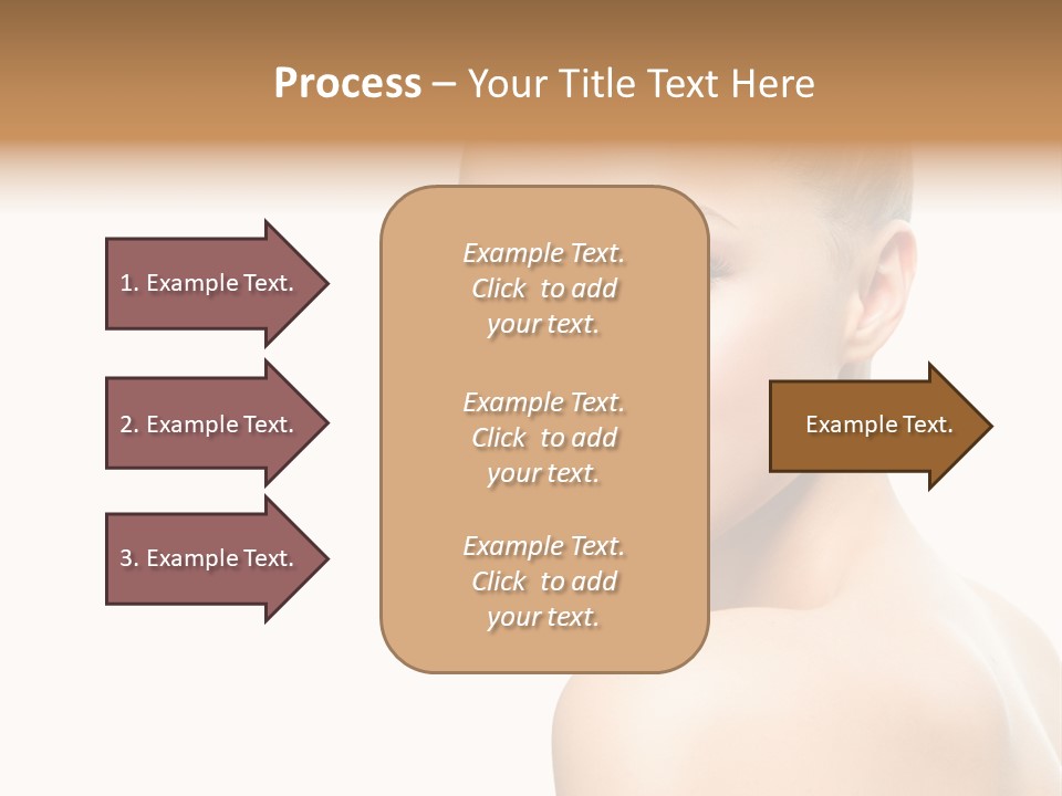 Front View Girl Skin PowerPoint Template