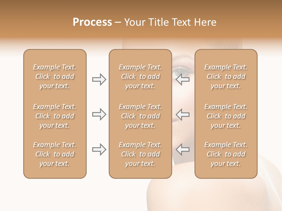 Front View Girl Skin PowerPoint Template