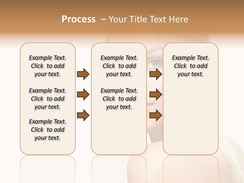 Front View Girl Skin PowerPoint Template