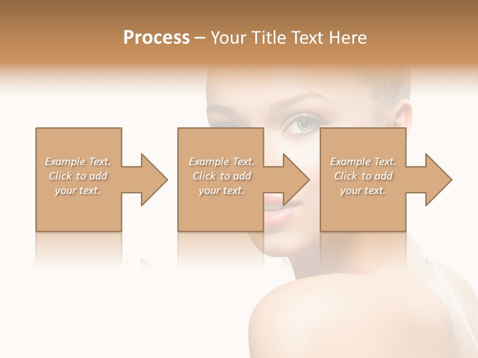 Front View Girl Skin PowerPoint Template