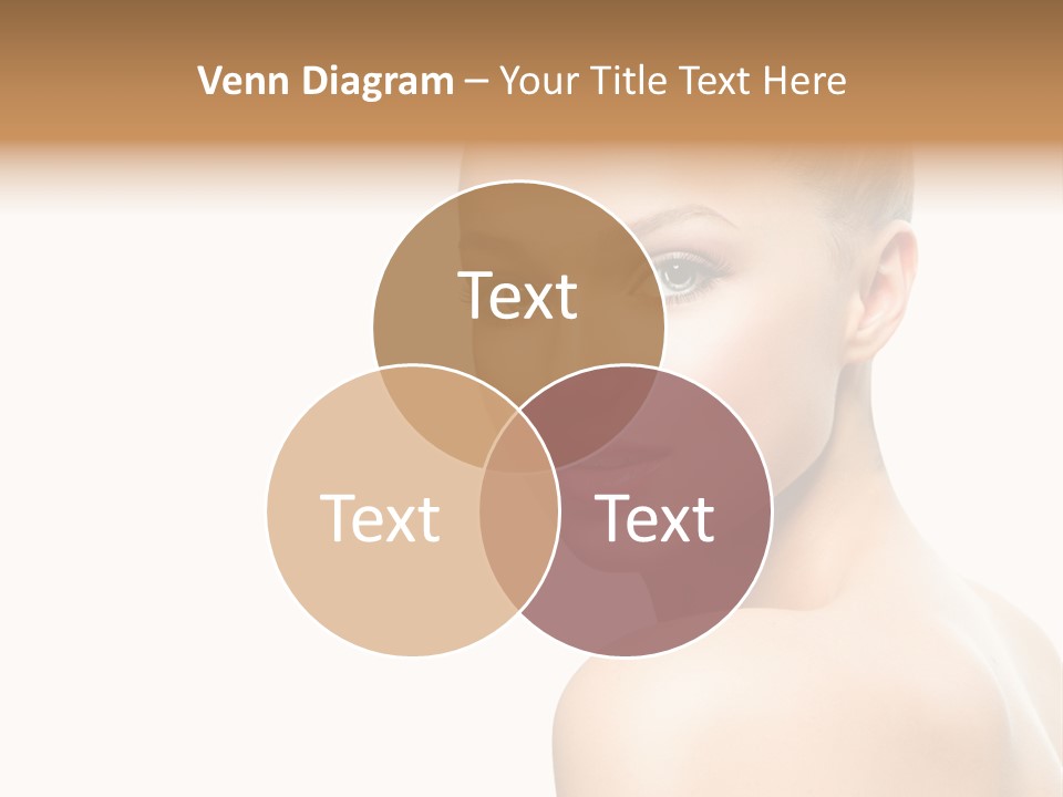 Front View Girl Skin PowerPoint Template