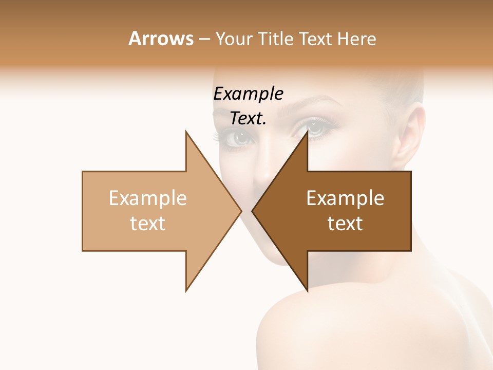 Front View Girl Skin PowerPoint Template